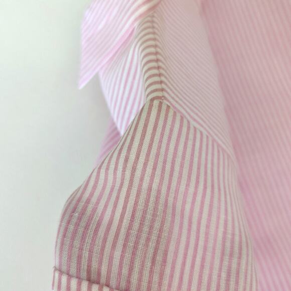 Vintage Clowns Inc Outfit Baby Girls Sz 6-9m Pink Stripe Button Down Shorts - Picture 3 of 5